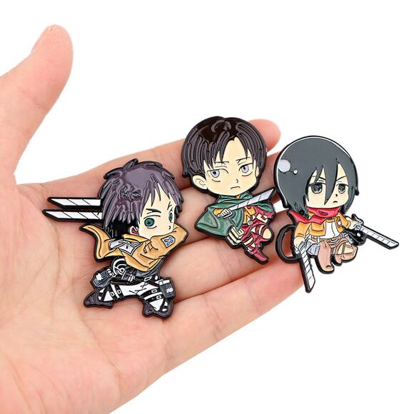 Attack On Titan Levi Enamel Pins 73 - Picture 4 of 5